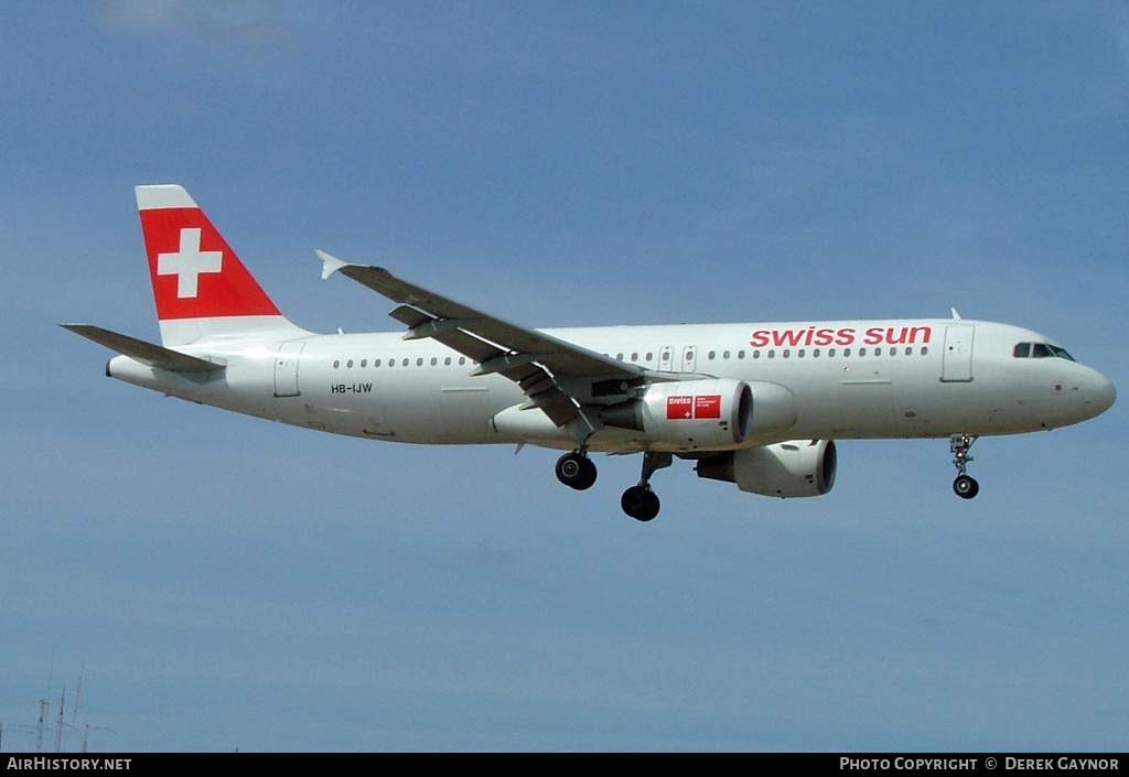 Aircraft Photo of HB-IJW | Airbus A320-214 | Swiss Sun | AirHistory.net #315851
