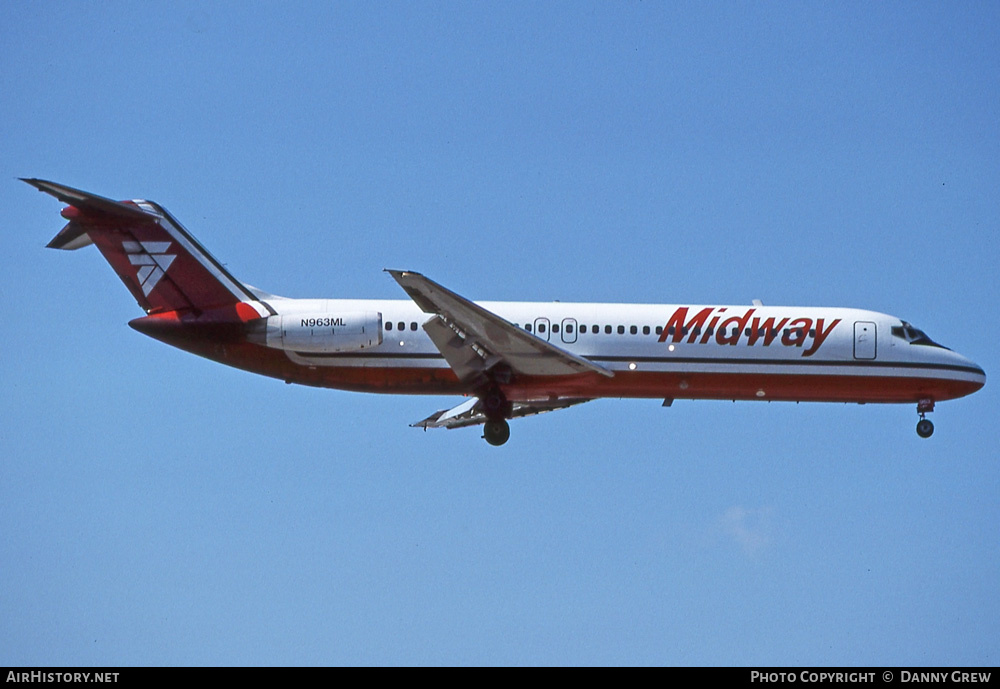 Aircraft Photo of N963ML | McDonnell Douglas DC-9-31 | Midway Airlines | AirHistory.net #315865