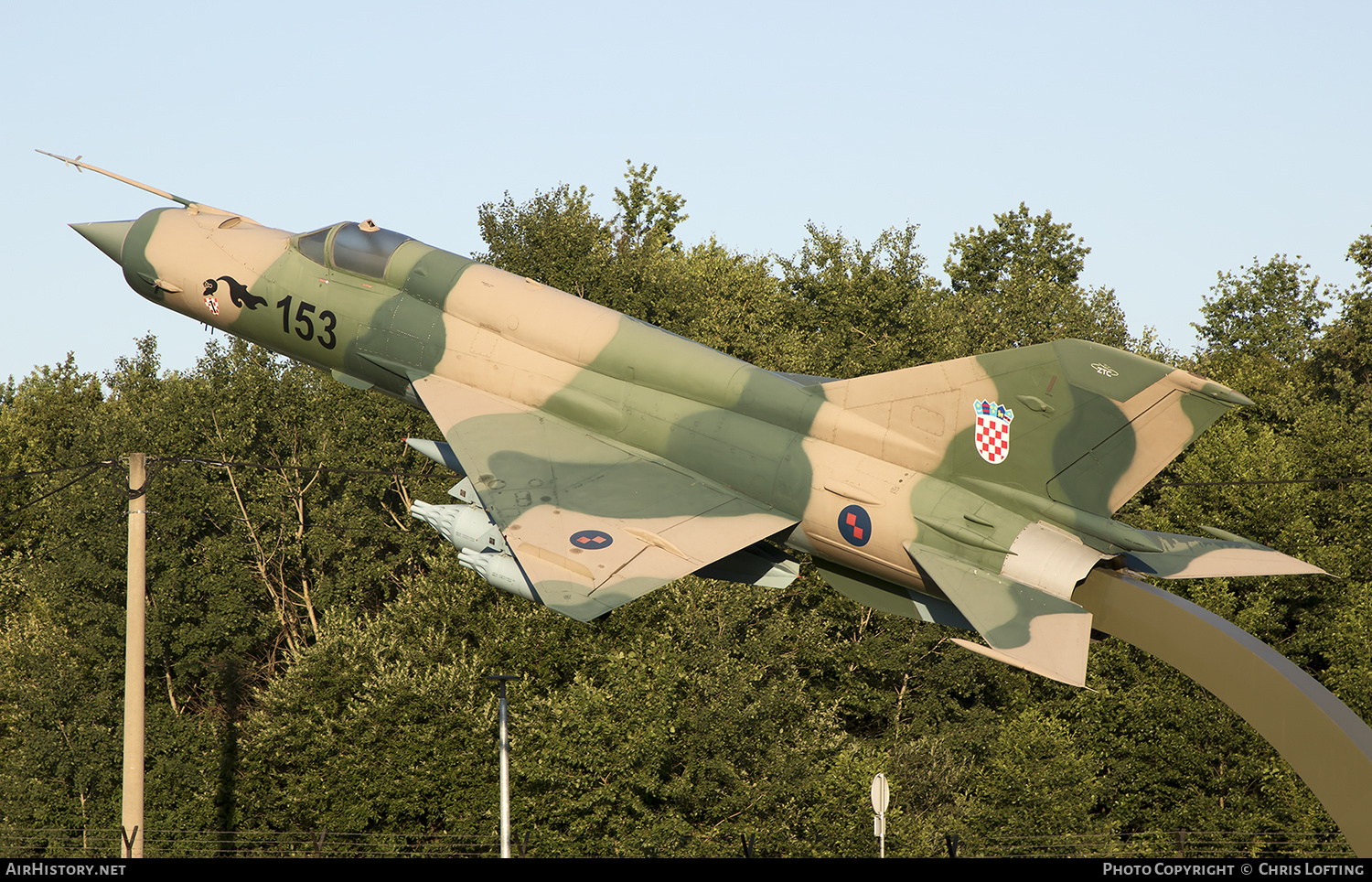 Aircraft Photo of 153 | Mikoyan-Gurevich MiG-21bis | Croatia - Air Force | AirHistory.net #315877
