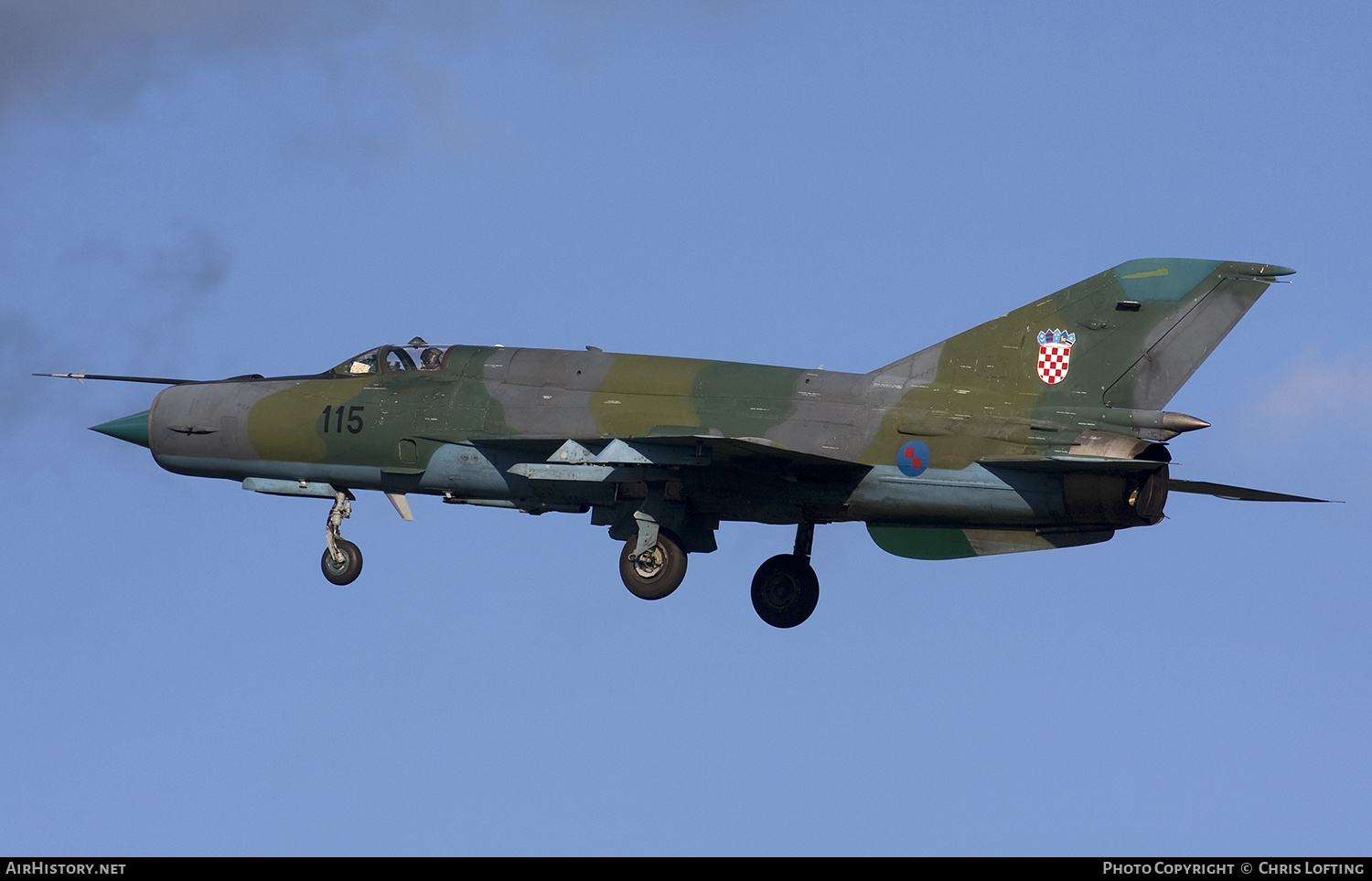 Aircraft Photo of 115 | Mikoyan-Gurevich MiG-21bisD | Croatia - Air Force | AirHistory.net #315896
