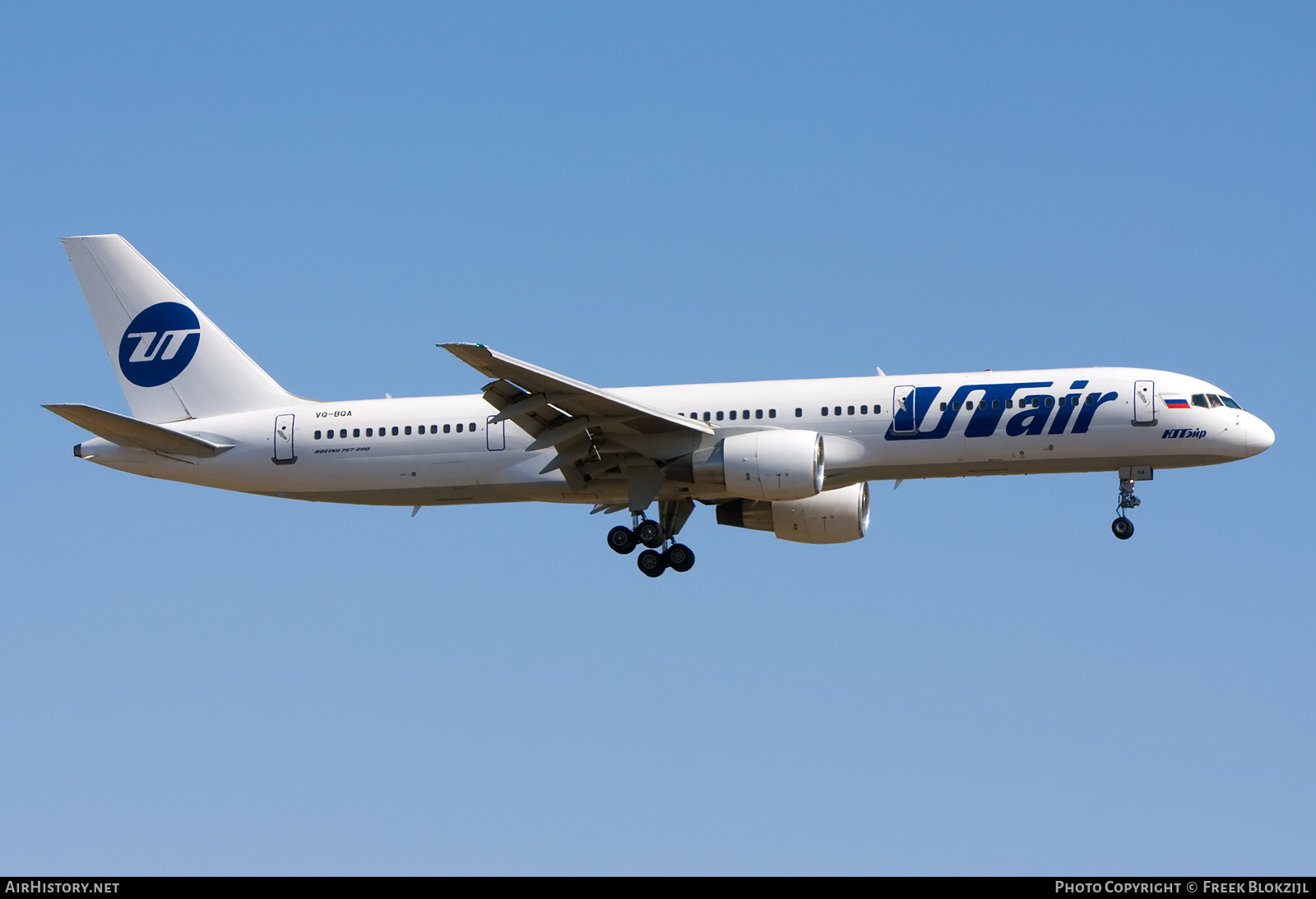 Aircraft Photo of VQ-BQA | Boeing 757-2Q8 | UTair | AirHistory.net #315904