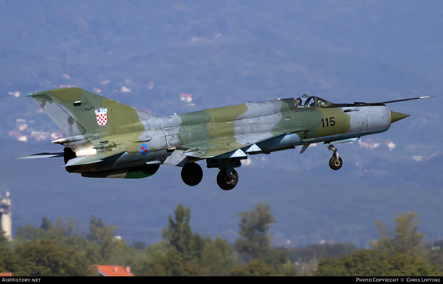 Aircraft Photo of 115 | Mikoyan-Gurevich MiG-21bisD | Croatia - Air Force | AirHistory.net #315922