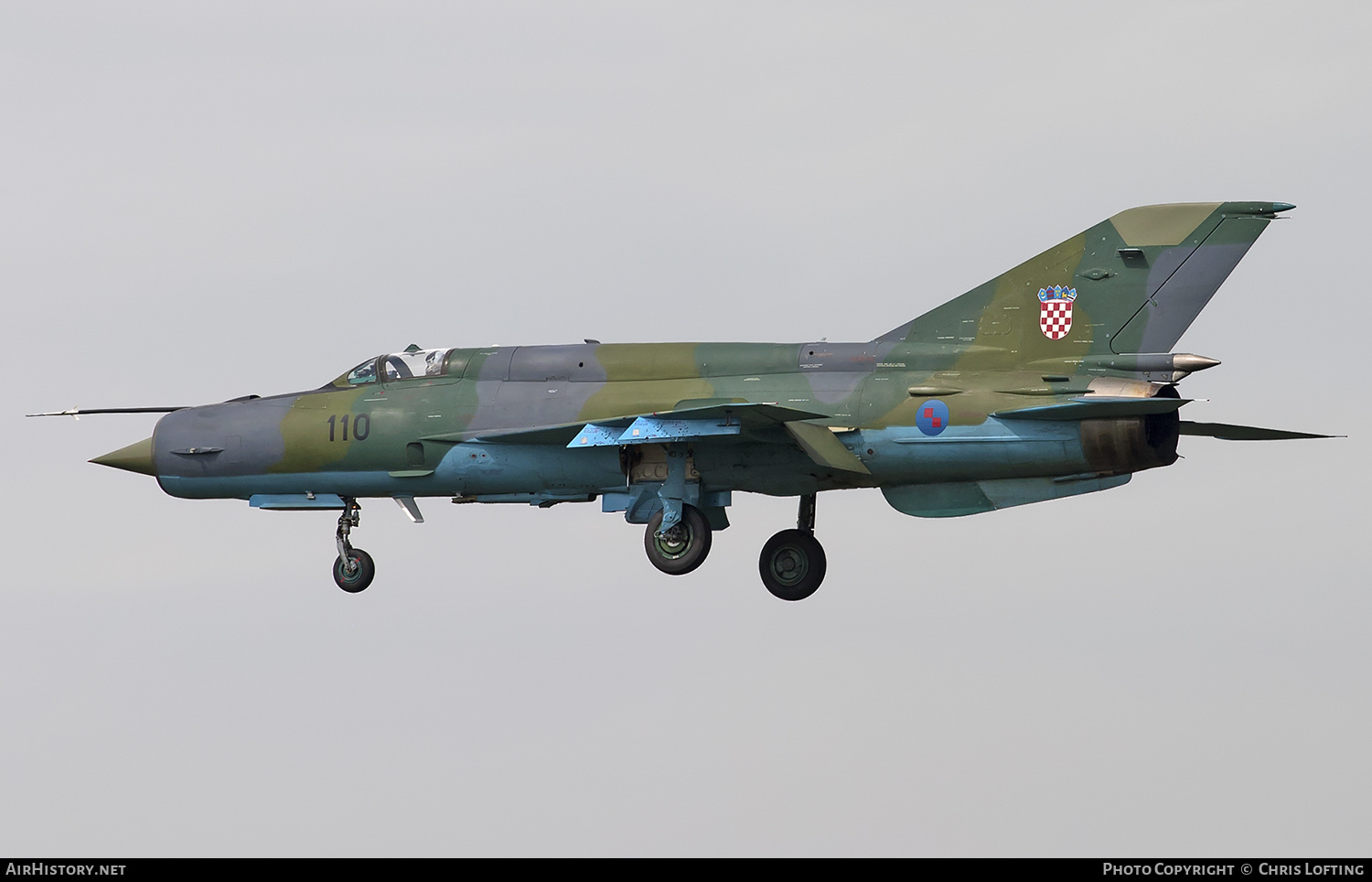 Aircraft Photo of 110 | Mikoyan-Gurevich MiG-21bisD | Croatia - Air Force | AirHistory.net #315932