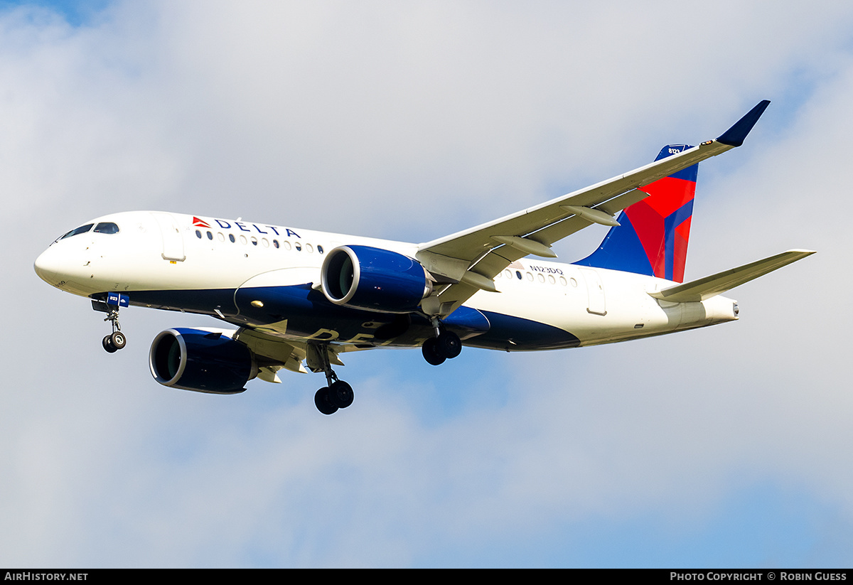 Aircraft Photo of N123DQ | Airbus A220-171 (BD-500-1A10) | Delta Air Lines | AirHistory.net #315964