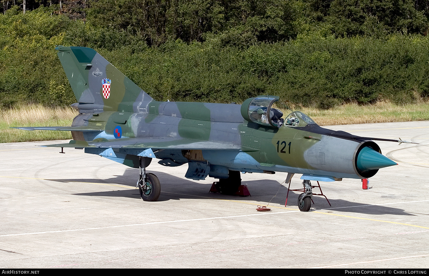 Aircraft Photo of 121 | Mikoyan-Gurevich MiG-21bisD | Croatia - Air Force | AirHistory.net #315965