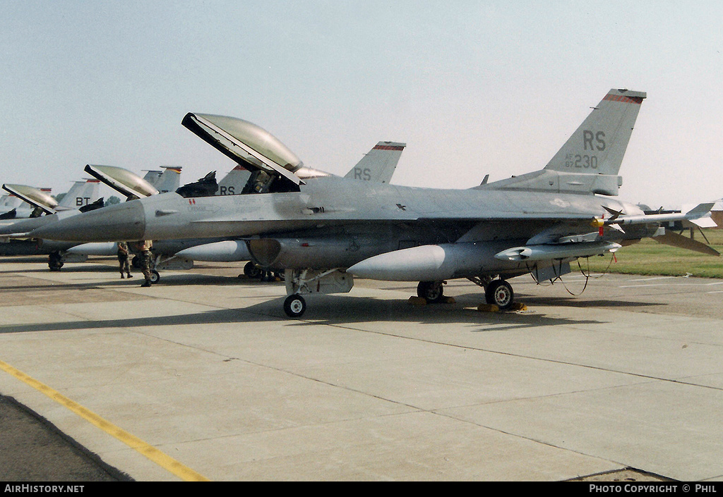 Aircraft Photo of 87-0230 / AF87-230 | General Dynamics F-16C Fighting Falcon | USA - Air Force | AirHistory.net #315977