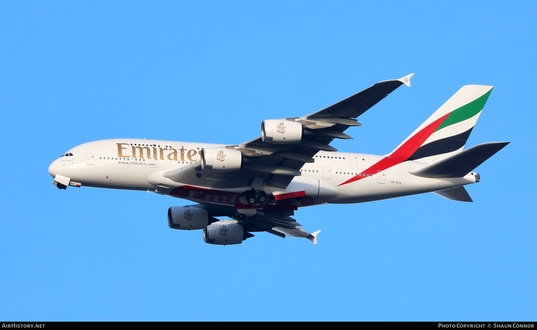 Aircraft Photo of A6-EVG | Airbus A380-842 | Emirates | AirHistory.net #315999