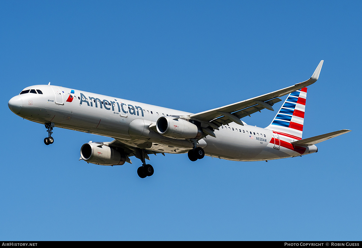 Aircraft Photo of N928AM | Airbus A321-231 | American Airlines | AirHistory.net #316040