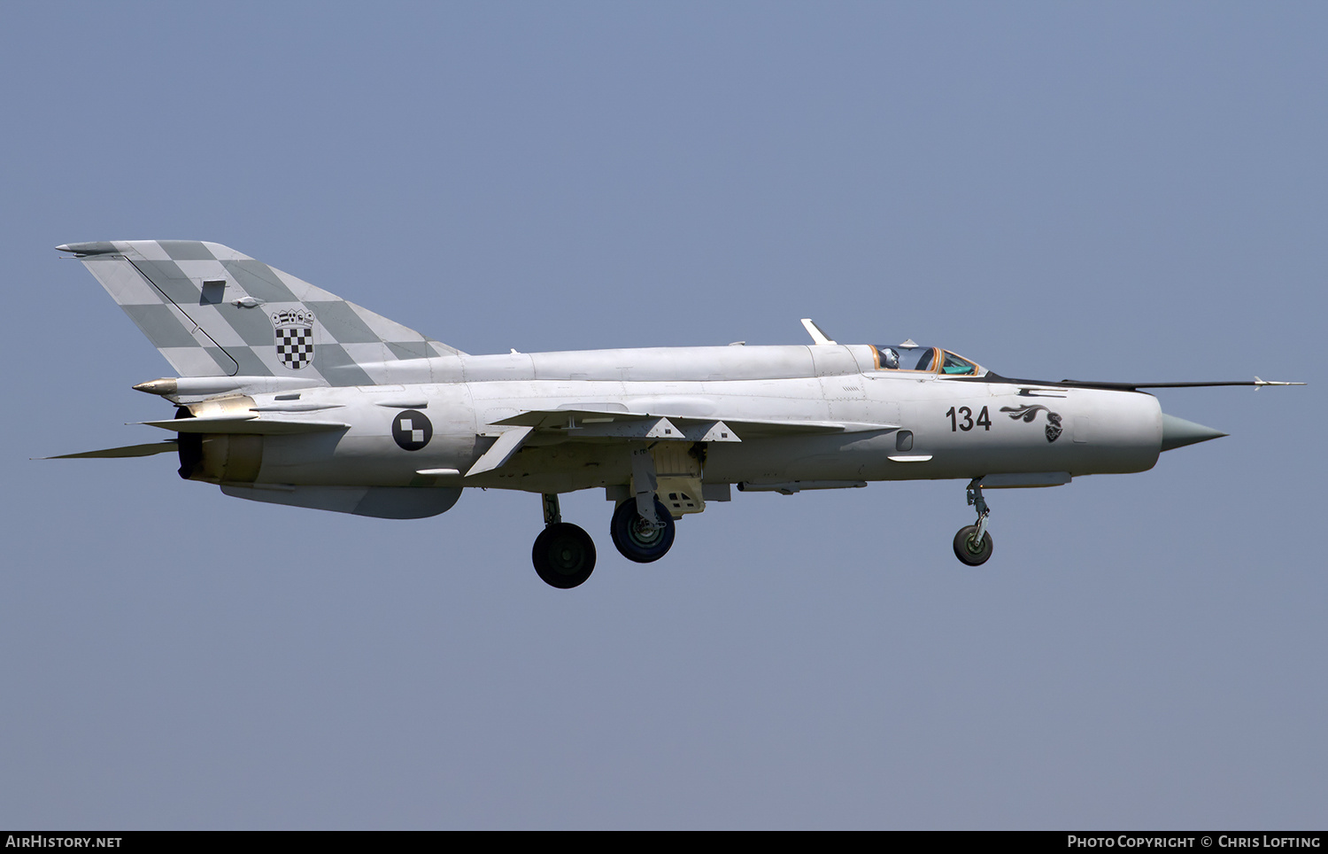 Aircraft Photo of 134 | Mikoyan-Gurevich MiG-21bisD | Croatia - Air Force | AirHistory.net #316142