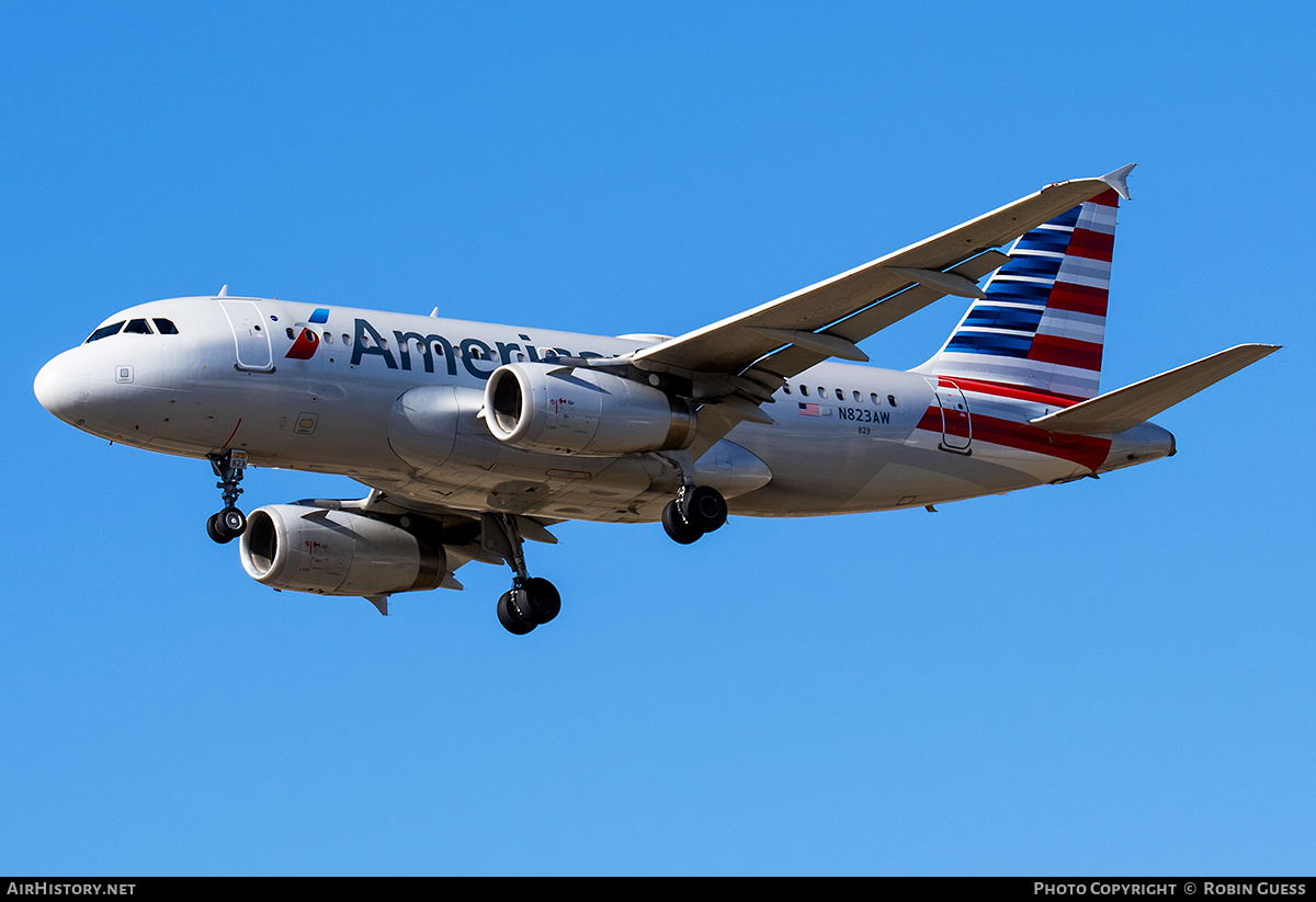 Aircraft Photo of N823AW | Airbus A319-132 | American Airlines | AirHistory.net #316180