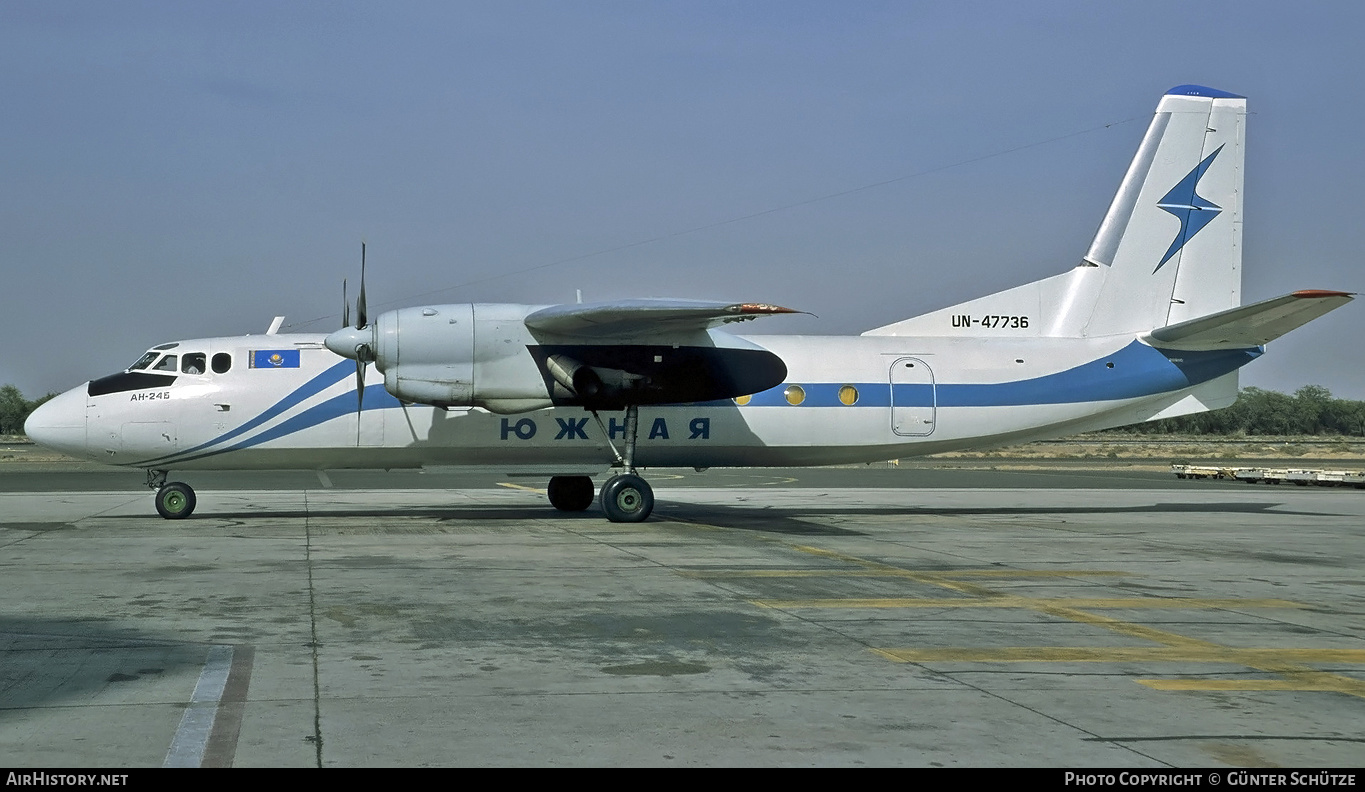 Aircraft Photo of UN-47736 | Antonov An-24B | Yuzhnaya Aircompany | AirHistory.net #316258