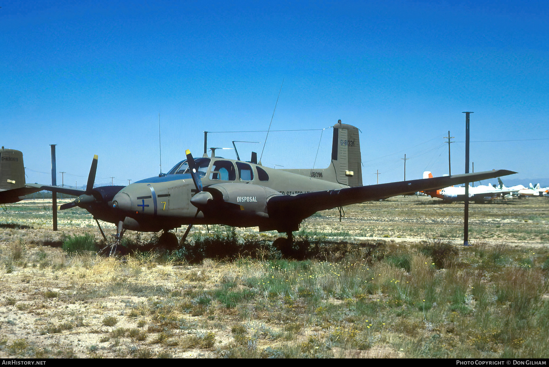 Aircraft Photo of 58-1331 / 0-81331 | Beech RU-8D Seminole (50) | USA - Army | AirHistory.net #316260