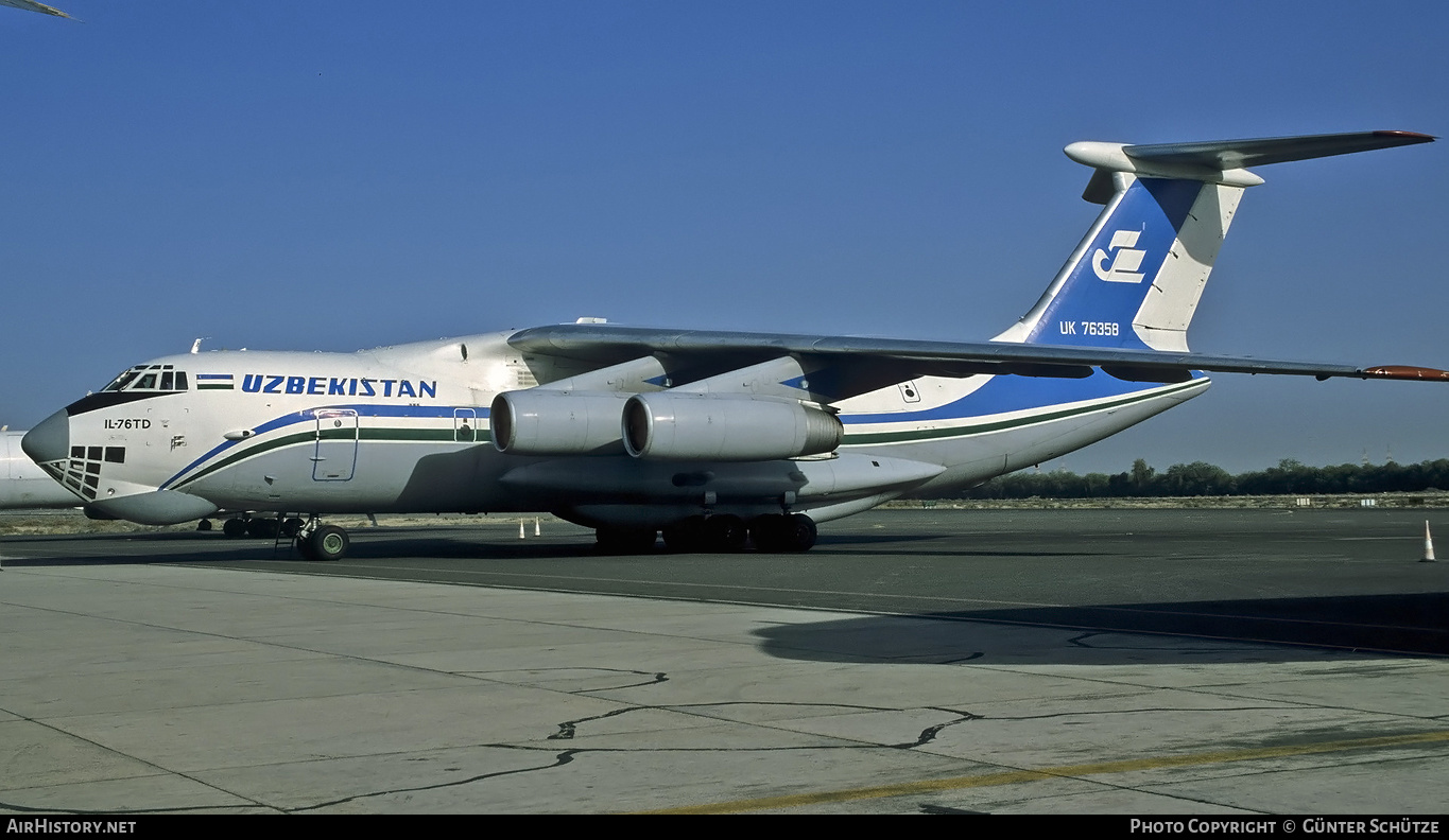 Aircraft Photo of UK76358 | Ilyushin Il-76TD | Uzbekistan Airways | AirHistory.net #316262