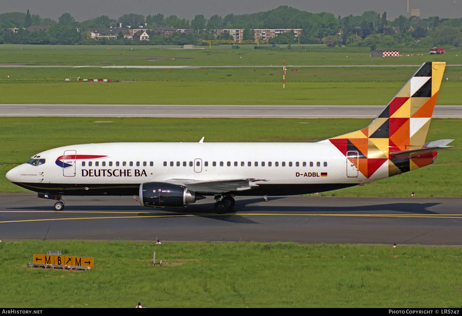 Aircraft Photo of D-ADBL | Boeing 737-31S | Deutsche BA | AirHistory.net #316292