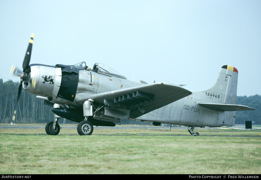 Aircraft Photo of OO-FOR / 126965 | Douglas A-1D Skyraider (AD-4NA) | France - Air Force | AirHistory.net #316365