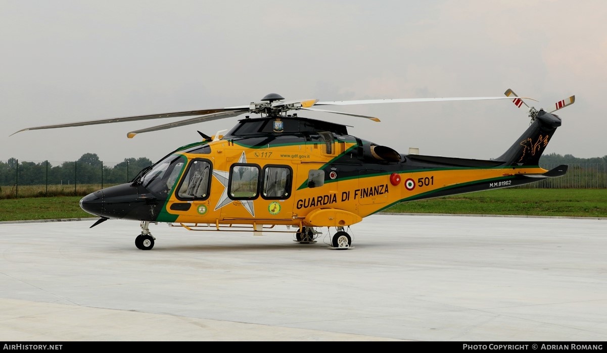 Aircraft Photo of MM81962 | AgustaWestland AW-169M | Italy - Guardia di Finanza | AirHistory.net #316385