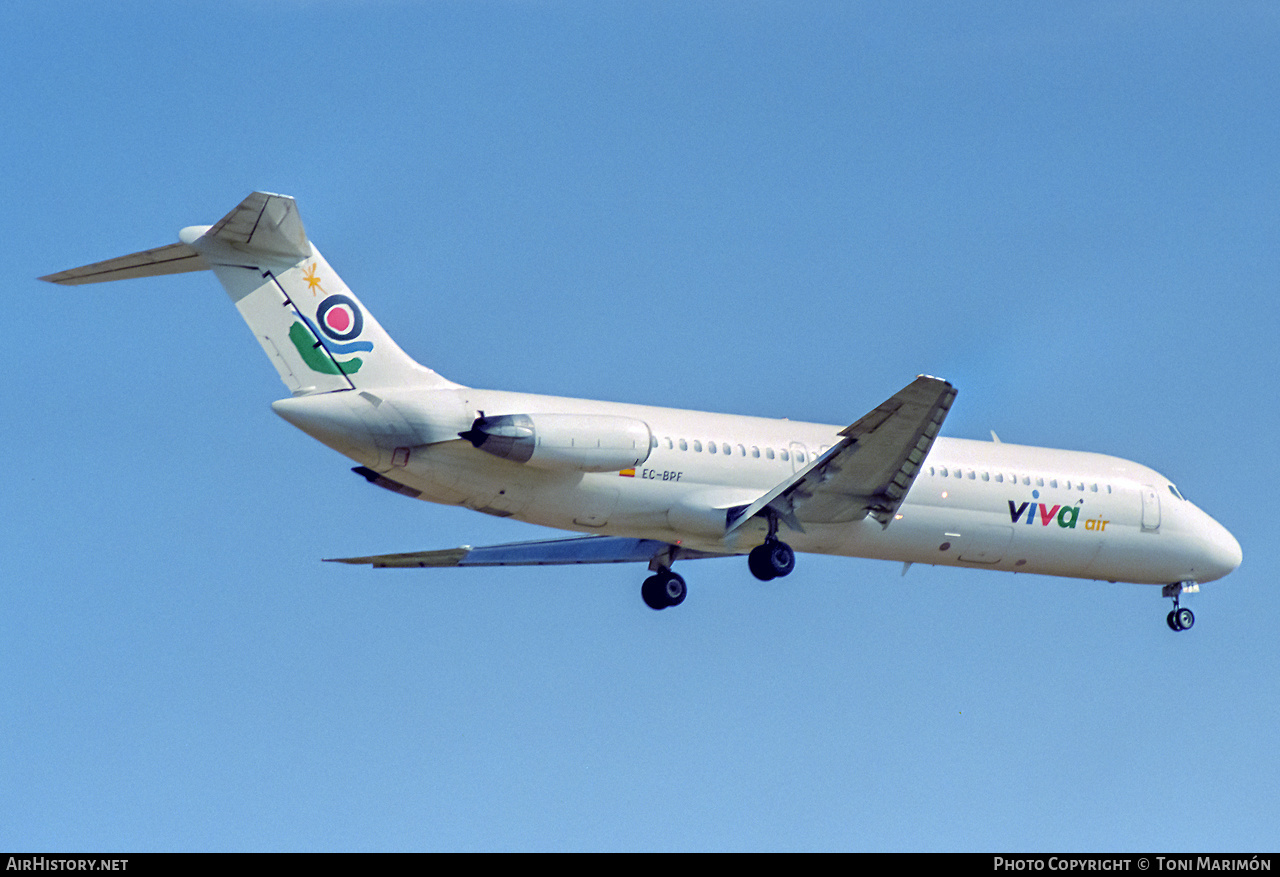 Aircraft Photo of EC-BPF | McDonnell Douglas DC-9-32 | Viva Air | AirHistory.net #316430