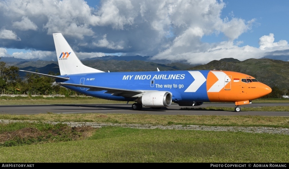 Aircraft Photo of PK-MYY | Boeing 737-347 | My Indo Airlines | AirHistory.net #316448
