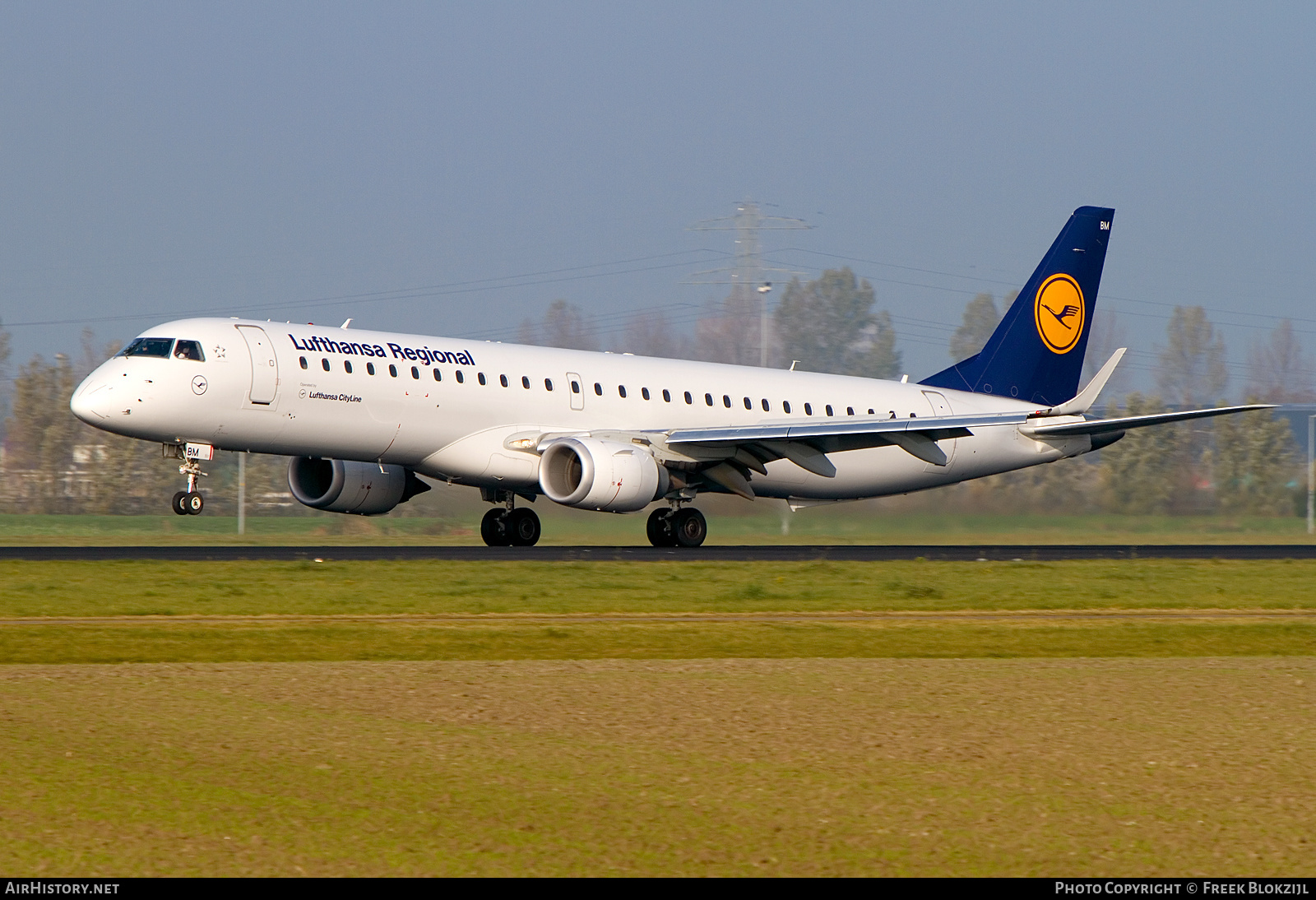 Aircraft Photo of D-AEBM | Embraer 195LR (ERJ-190-200LR) | Lufthansa Regional | AirHistory.net #316509