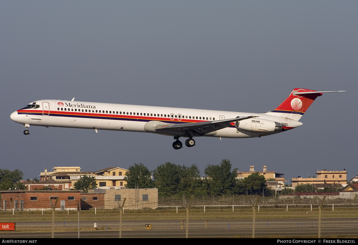 Aircraft Photo of I-SMEL | McDonnell Douglas MD-82 (DC-9-82) | Meridiana | AirHistory.net #316516