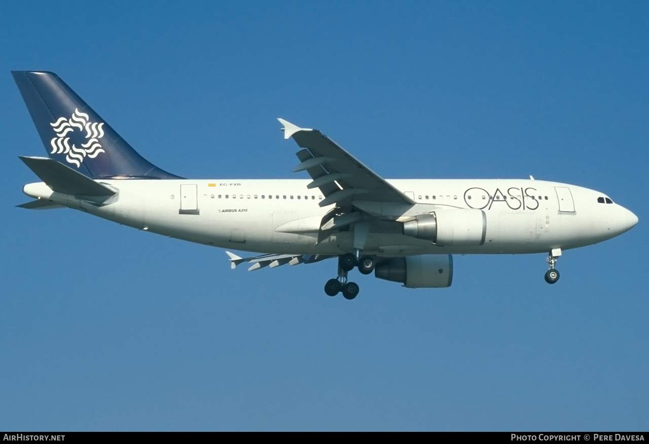 Aircraft Photo of EC-FXB | Airbus A310-324 | Oasis International Airlines | AirHistory.net #316549