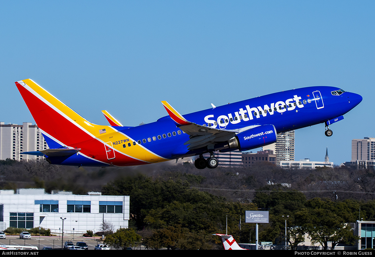 Aircraft Photo of N227WN | Boeing 737-7H4 | Southwest Airlines | AirHistory.net #316551