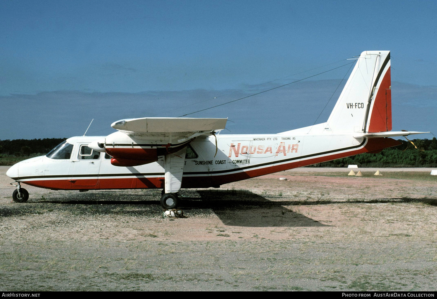 Aircraft Photo of VH-FCO | Britten-Norman BN-2A-8 Islander | Noosa Air | AirHistory.net #316556