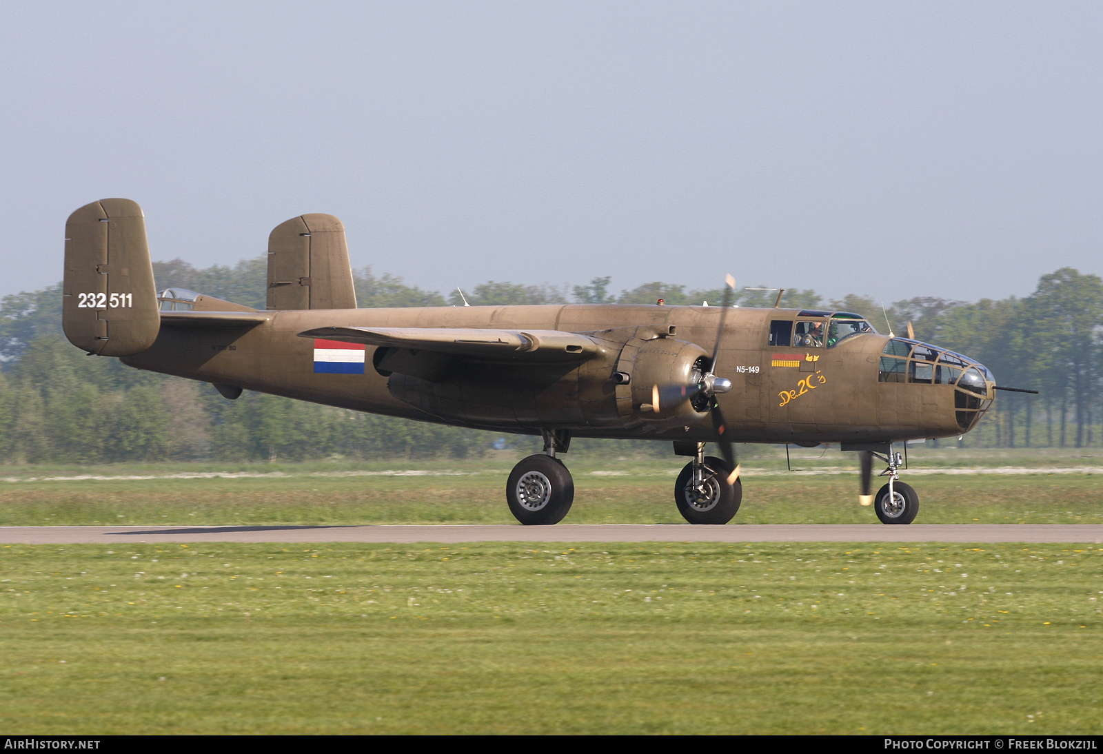 Aircraft Photo of N320SQ / N5-149 | North American B-25N Mitchell | Netherlands East Indies - Air Force | AirHistory.net #316611