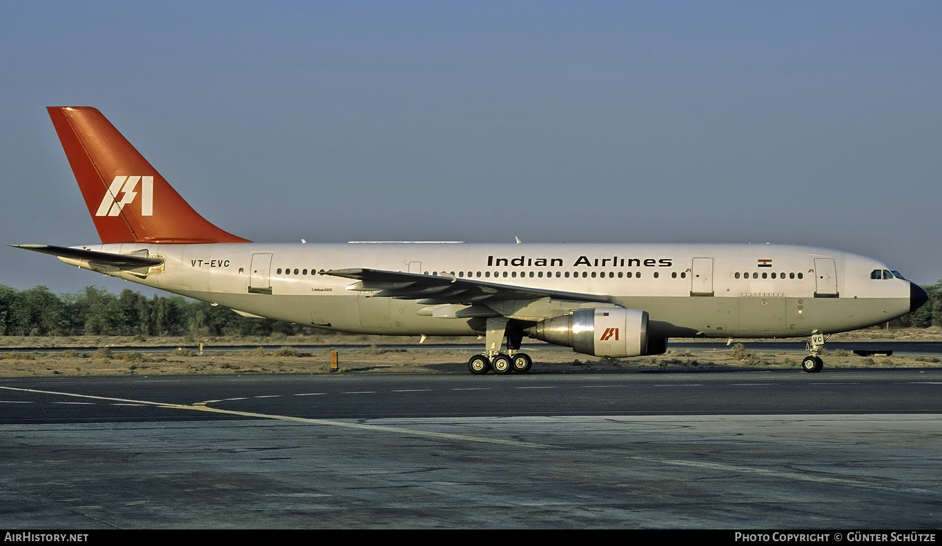 Aircraft Photo of VT-EVC | Airbus A300B4-203 | Indian Airlines | AirHistory.net #316647