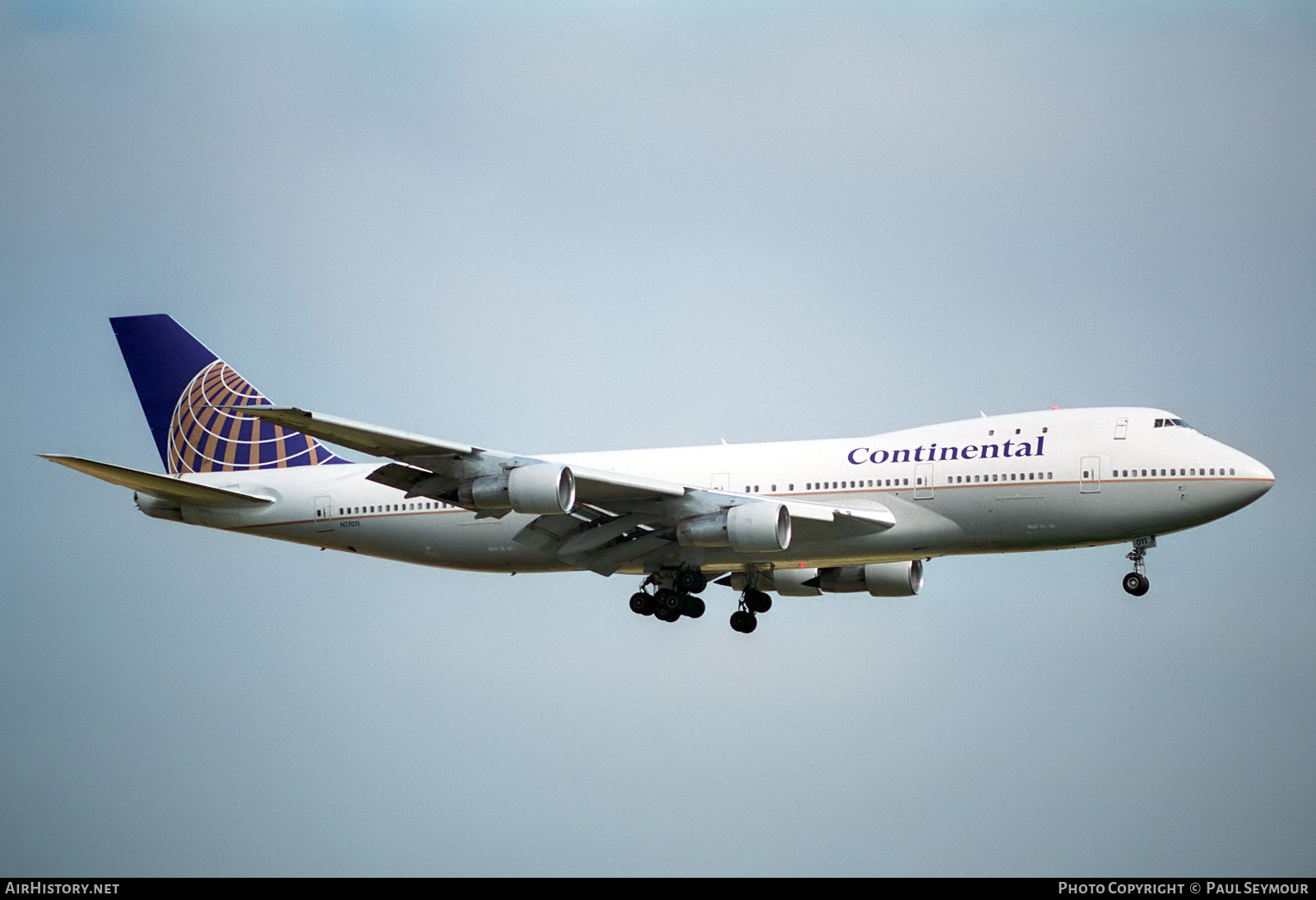 Aircraft Photo of N17011 | Boeing 747-143 | Continental Airlines | AirHistory.net #316678