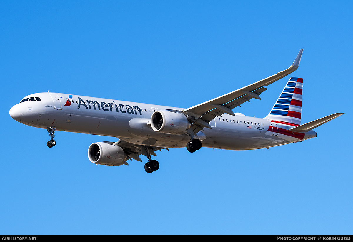 Aircraft Photo of N412UW | Airbus A321-253NX | American Airlines | AirHistory.net #316703