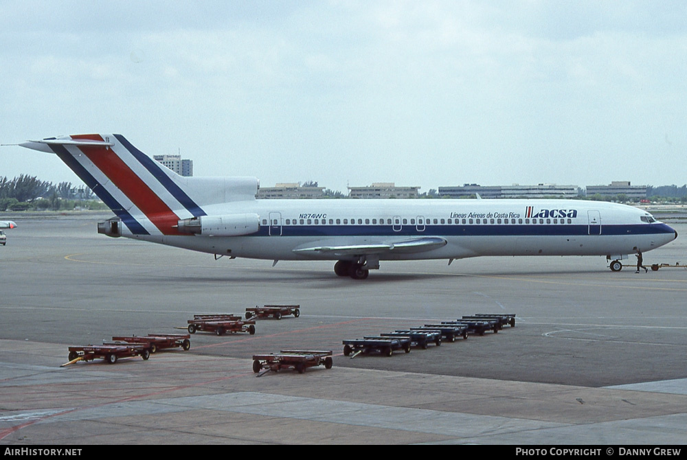 Aircraft Photo of N274WC | Boeing 727-277/Adv | LACSA - Líneas Aéreas de Costa Rica | AirHistory.net #316705