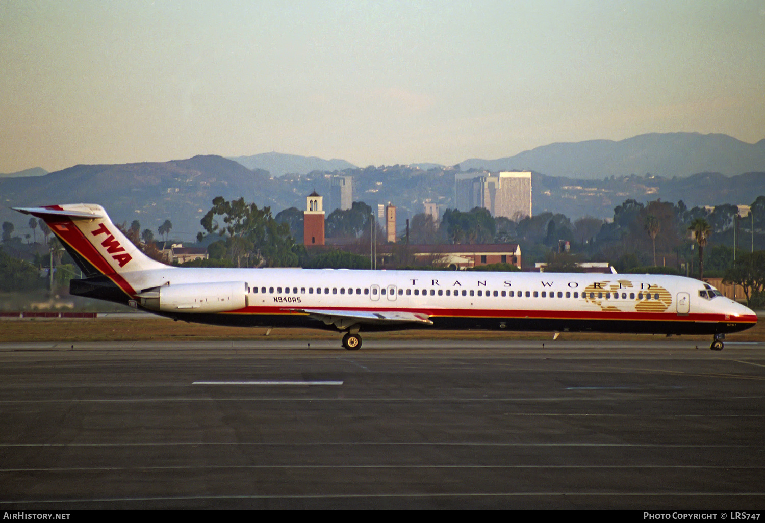 Aircraft Photo of N940AS | McDonnell Douglas MD-82 (DC-9-82) | Trans World Airlines - TWA | AirHistory.net #316757