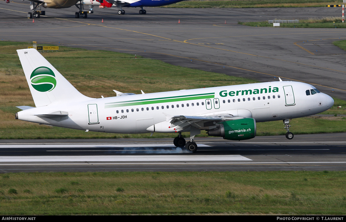 Aircraft Photo of HB-JOH | Airbus A319-112 | Germania | AirHistory.net #316766