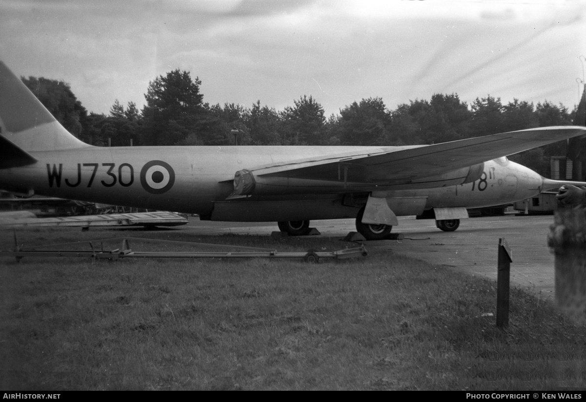 Aircraft Photo of WJ730 | English Electric Canberra B2 | UK - Air Force | AirHistory.net #316779