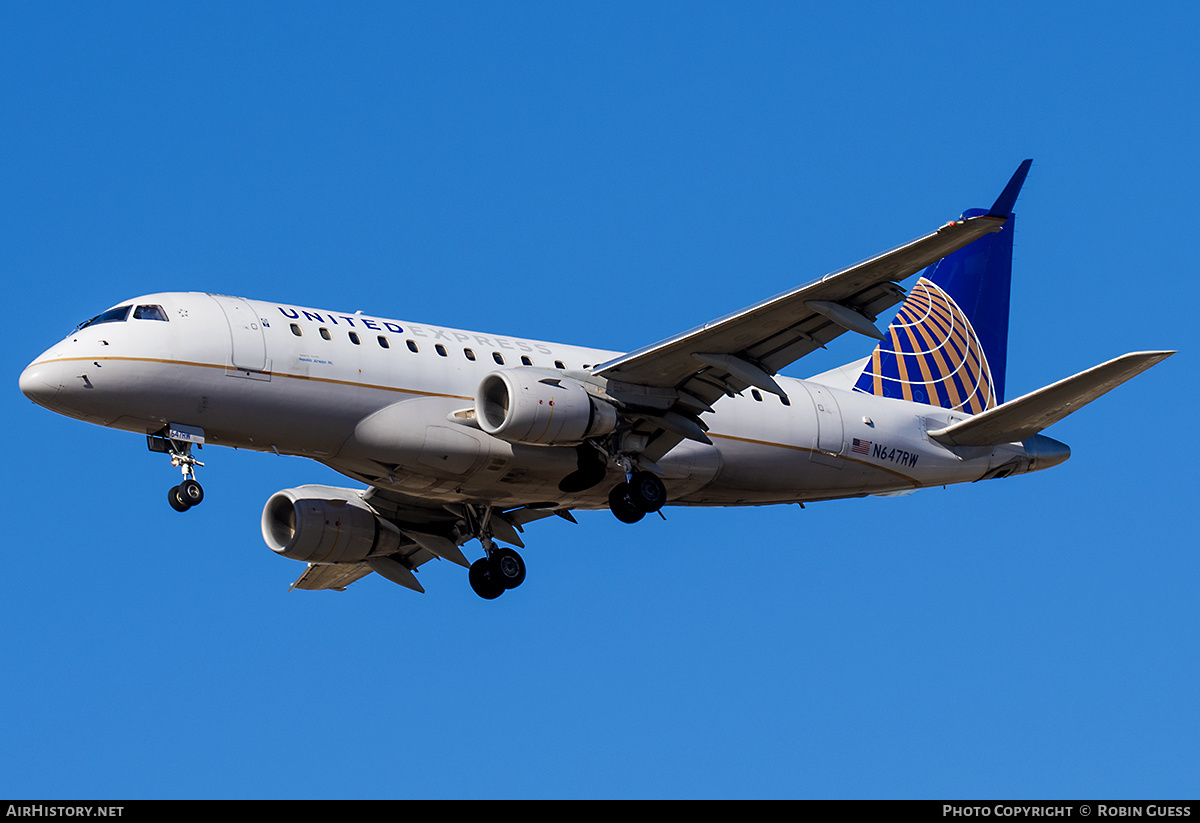 Aircraft Photo of N647RW | Embraer 170SE (ERJ-170-100SE) | United Express | AirHistory.net #316833