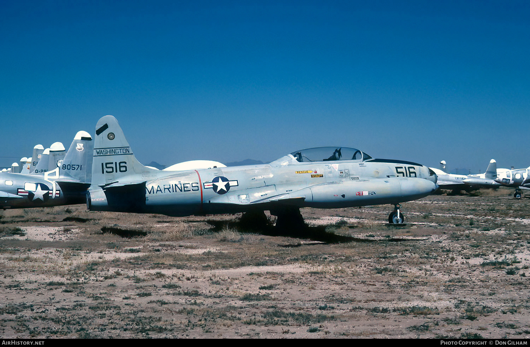 Aircraft Photo of 141516 / 1516 | Lockheed T-33B | USA - Marines | AirHistory.net #316841