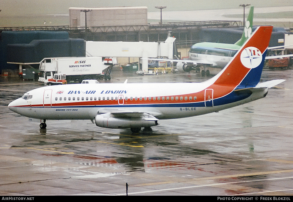 Aircraft Photo of G-BLDE | Boeing 737-2E7/Adv | Dan-Air London | AirHistory.net #316842