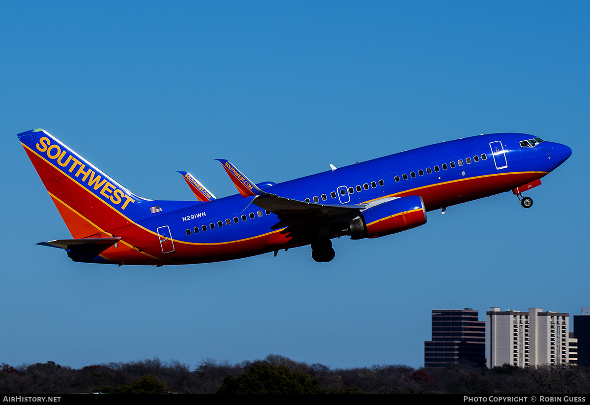 Aircraft Photo of N291WN | Boeing 737-7H4 | Southwest Airlines | AirHistory.net #316879