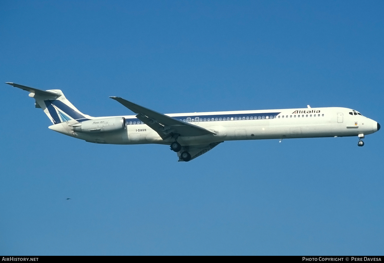 Aircraft Photo of I-DAVH | McDonnell Douglas MD-82 (DC-9-82) | Alitalia | AirHistory.net #316918