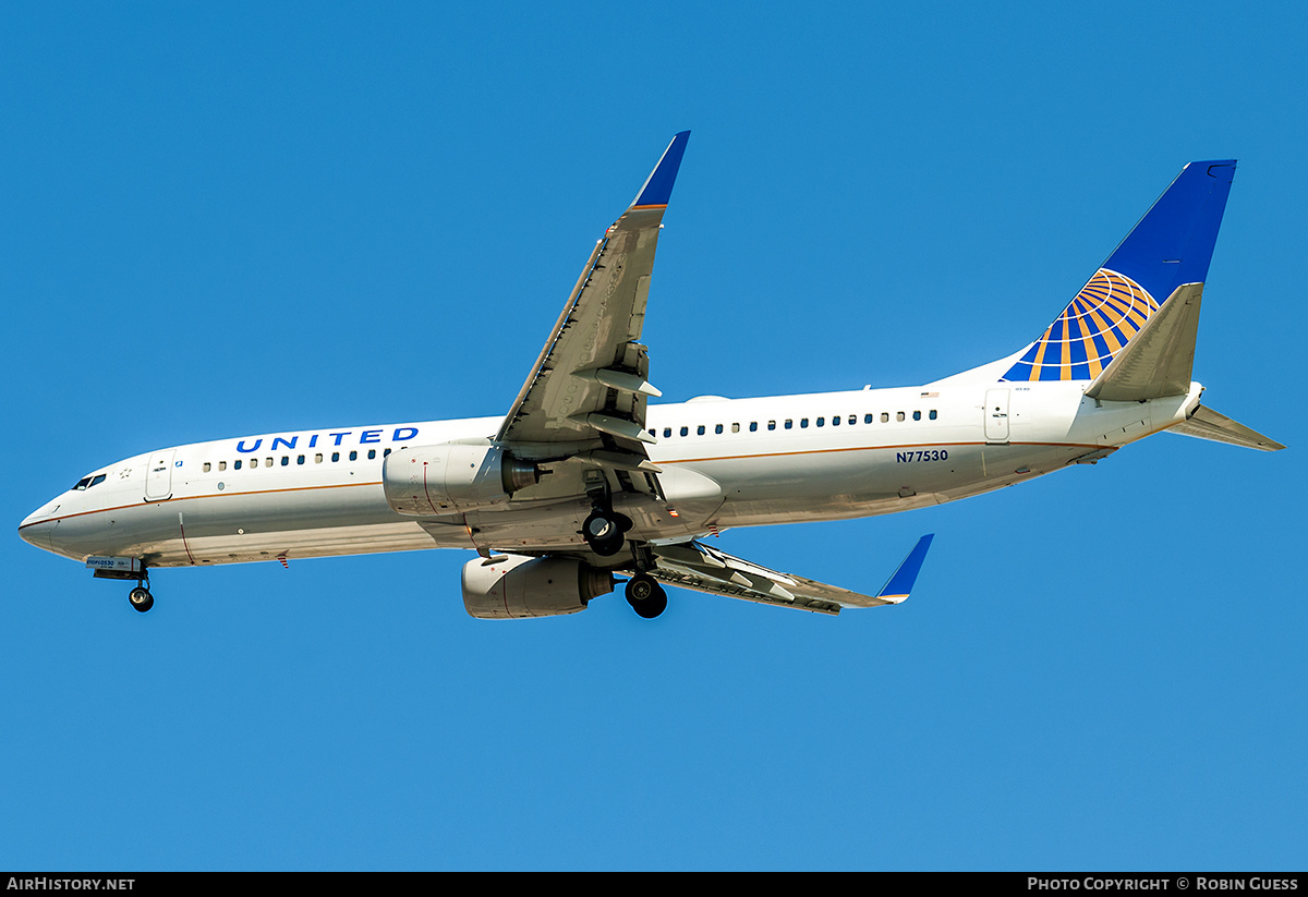 Aircraft Photo of N77530 | Boeing 737-824 | United Airlines | AirHistory.net #316927