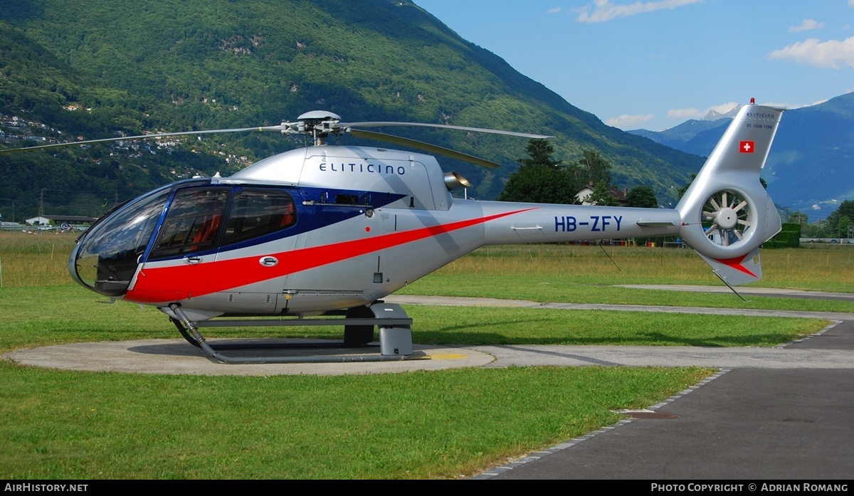 Aircraft Photo of HB-ZFY | Eurocopter EC-120B Colibri | Eliticino Tarmac | AirHistory.net #317011