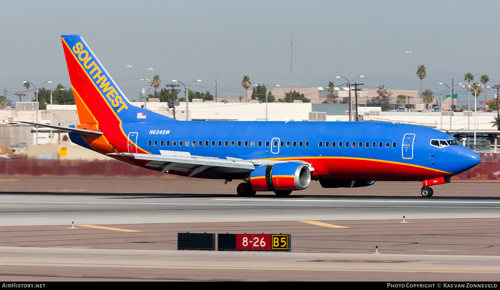 Aircraft Photo of N634SW | Boeing 737-3H4 | Southwest Airlines | AirHistory.net #317016