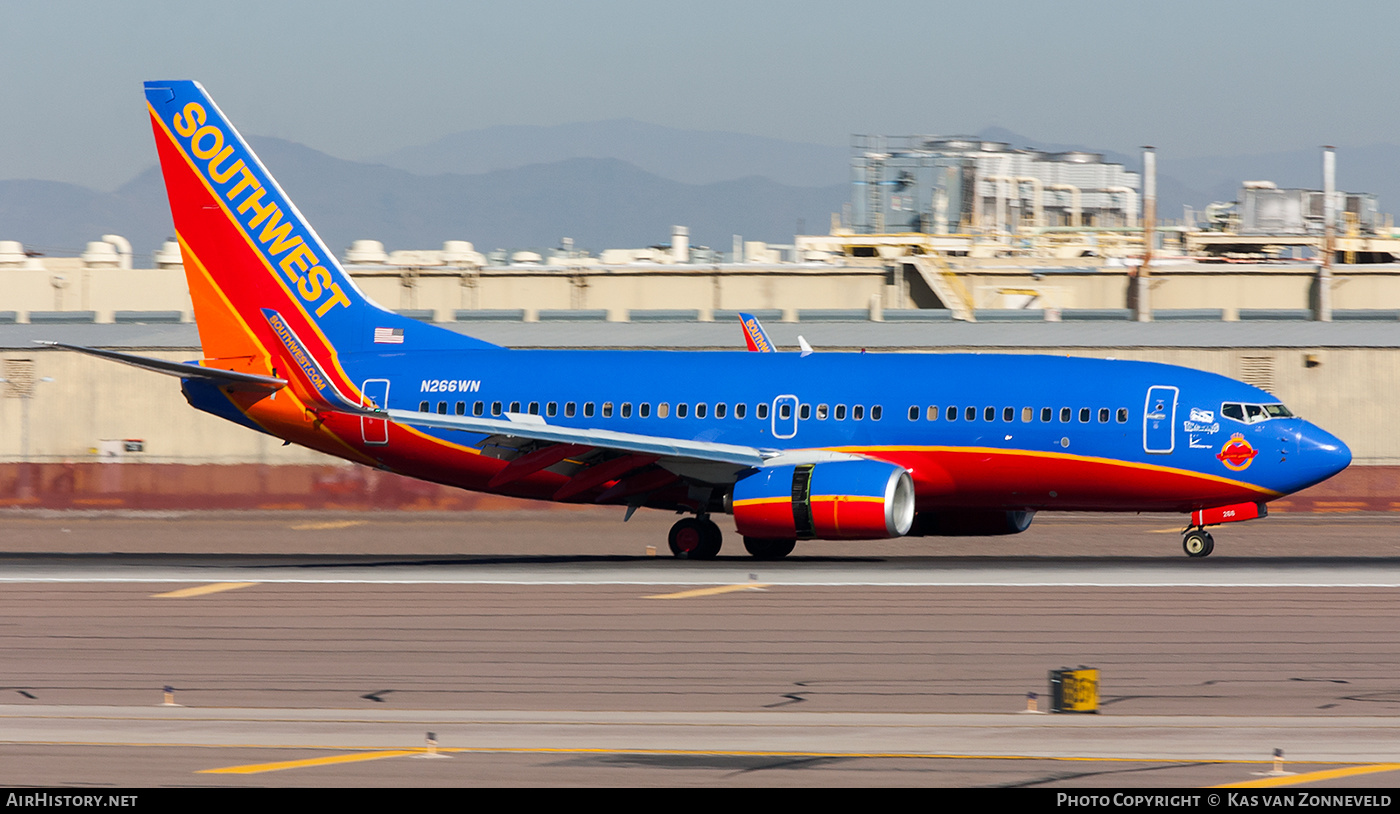Aircraft Photo of N266WN | Boeing 737-7H4 | Southwest Airlines | AirHistory.net #317020