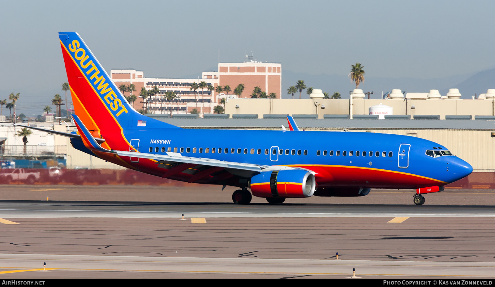Aircraft Photo of N466WN | Boeing 737-7H4 | Southwest Airlines | AirHistory.net #317029