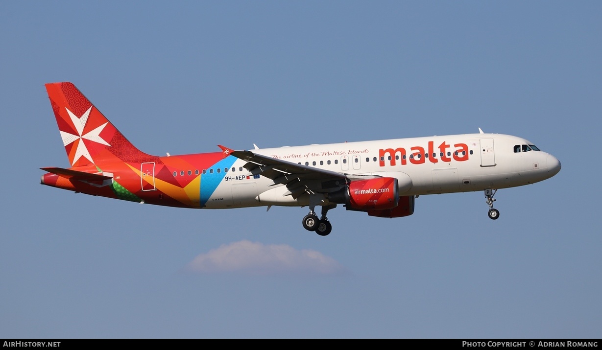 Aircraft Photo of 9H-AEP | Airbus A320-214 | Air Malta | AirHistory.net #317044