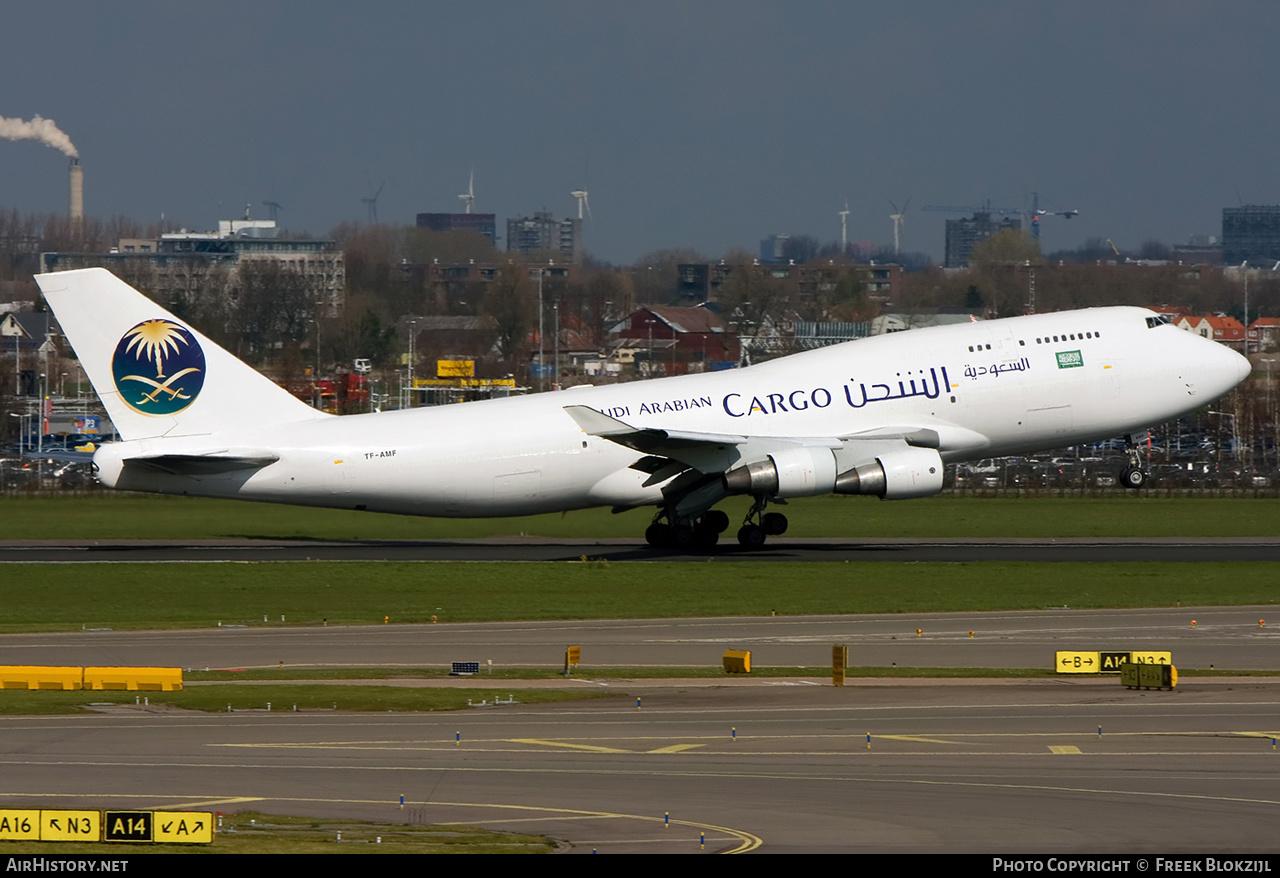 Aircraft Photo of TF-AMF | Boeing 747-412(BCF) | Saudi Arabian Airlines Cargo | AirHistory.net #317103