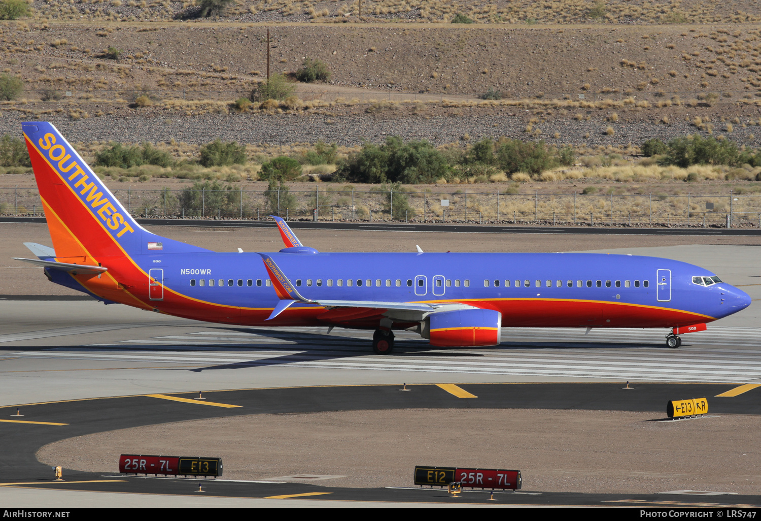 Aircraft Photo of N500WR | Boeing 737-8H4 | Southwest Airlines | AirHistory.net #317125