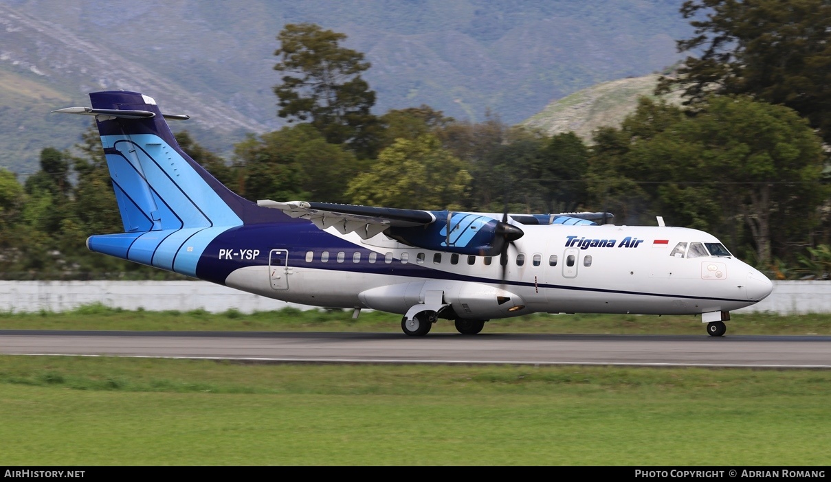 Aircraft Photo of PK-YSP | ATR ATR-42-500 | Trigana Air | AirHistory.net #317139