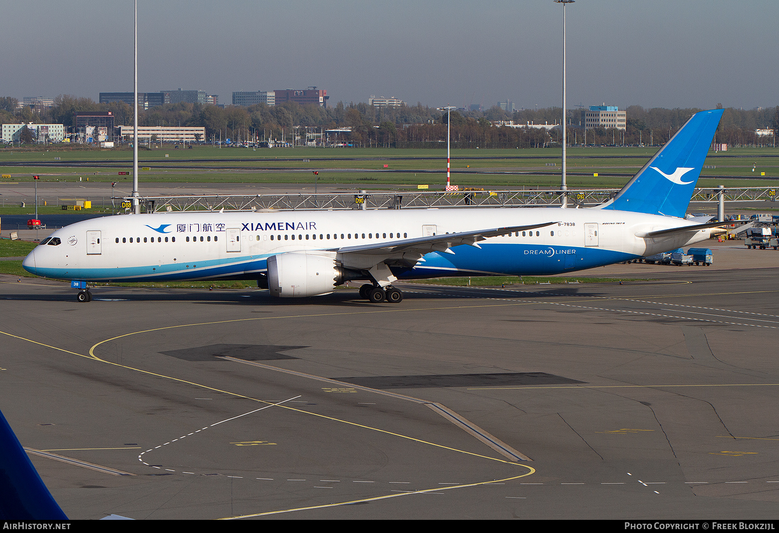 Aircraft Photo of B-7838 | Boeing 787-9 Dreamliner | Xiamen Airlines | AirHistory.net #317170
